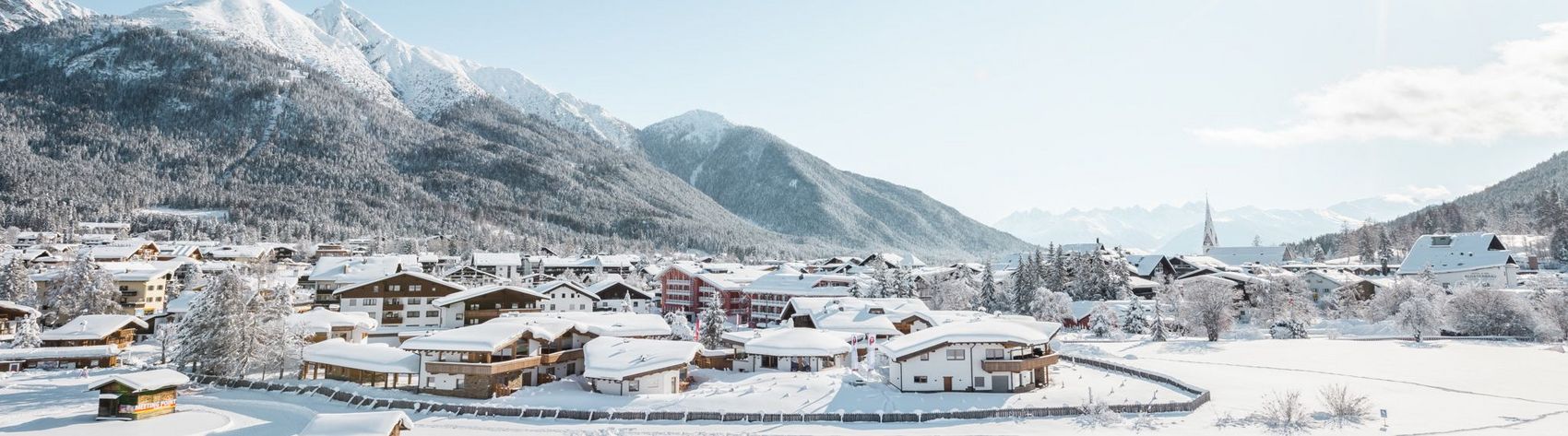 Außenaufnahme Löwenchalets Winter