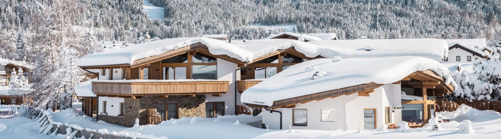 Außenansicht Löwenchalets Winter