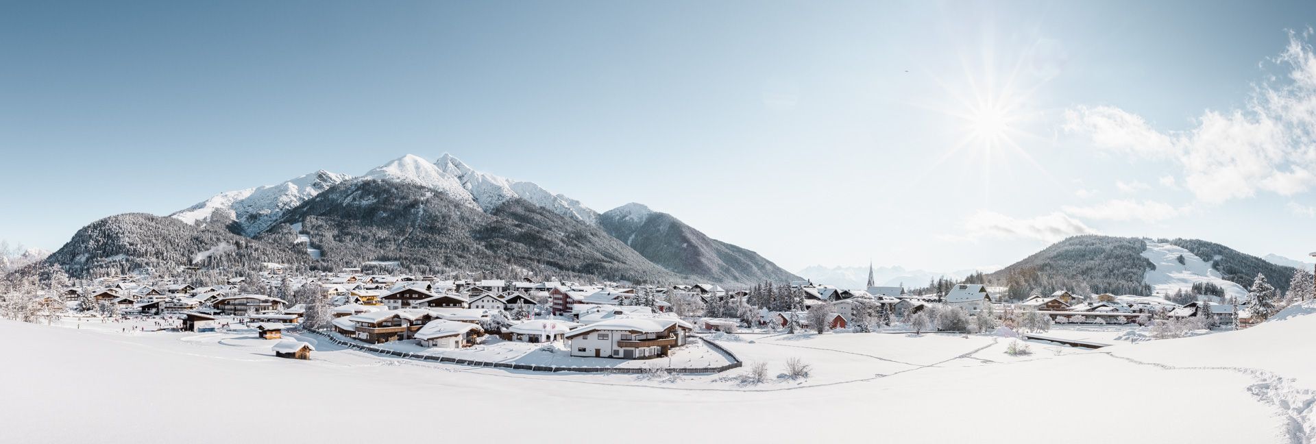 Außenaufnahme Löwenchalets Winter